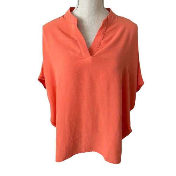 ANDREE By‎ Unit Oversized Orange Blouse Size Medium NWT - Picture 1 of 6